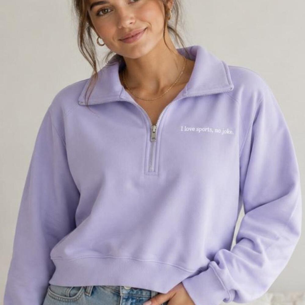 Wild fable lavender quarter zip pullover
